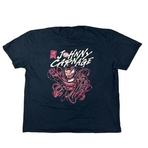 Johnny Carnage Pro Wrestling T-Shirt Black Red Men’s Size XL - WWE AEW